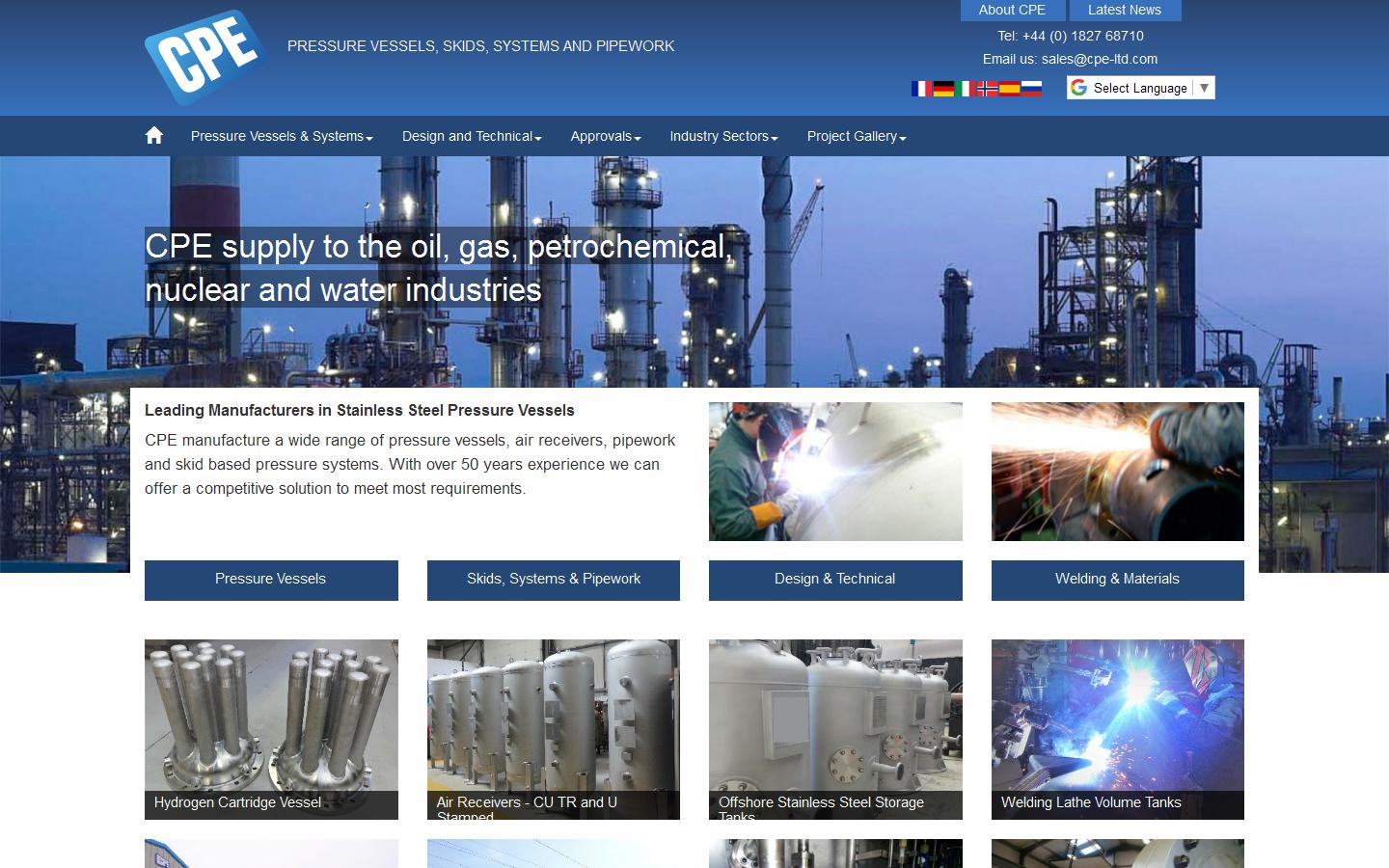 Compressor & Power Engineers Ltd. Website