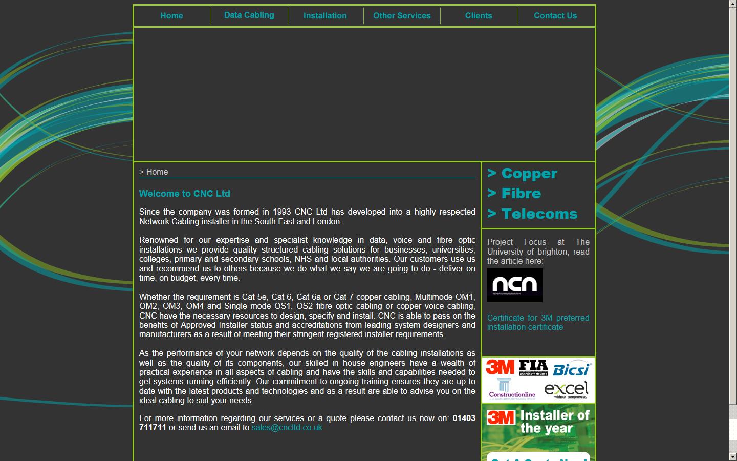 Computer Network & Cabling Ltd Website