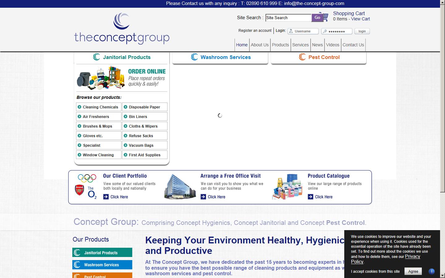 Concept Elevators (Northwest) Ltd  Website