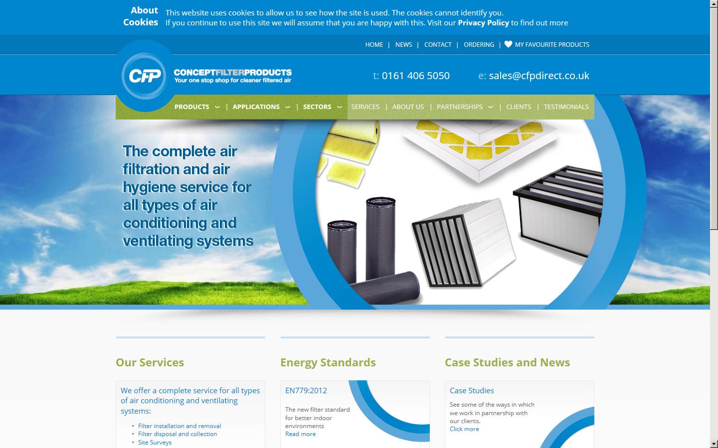 Concept Filter Products Ltd Website