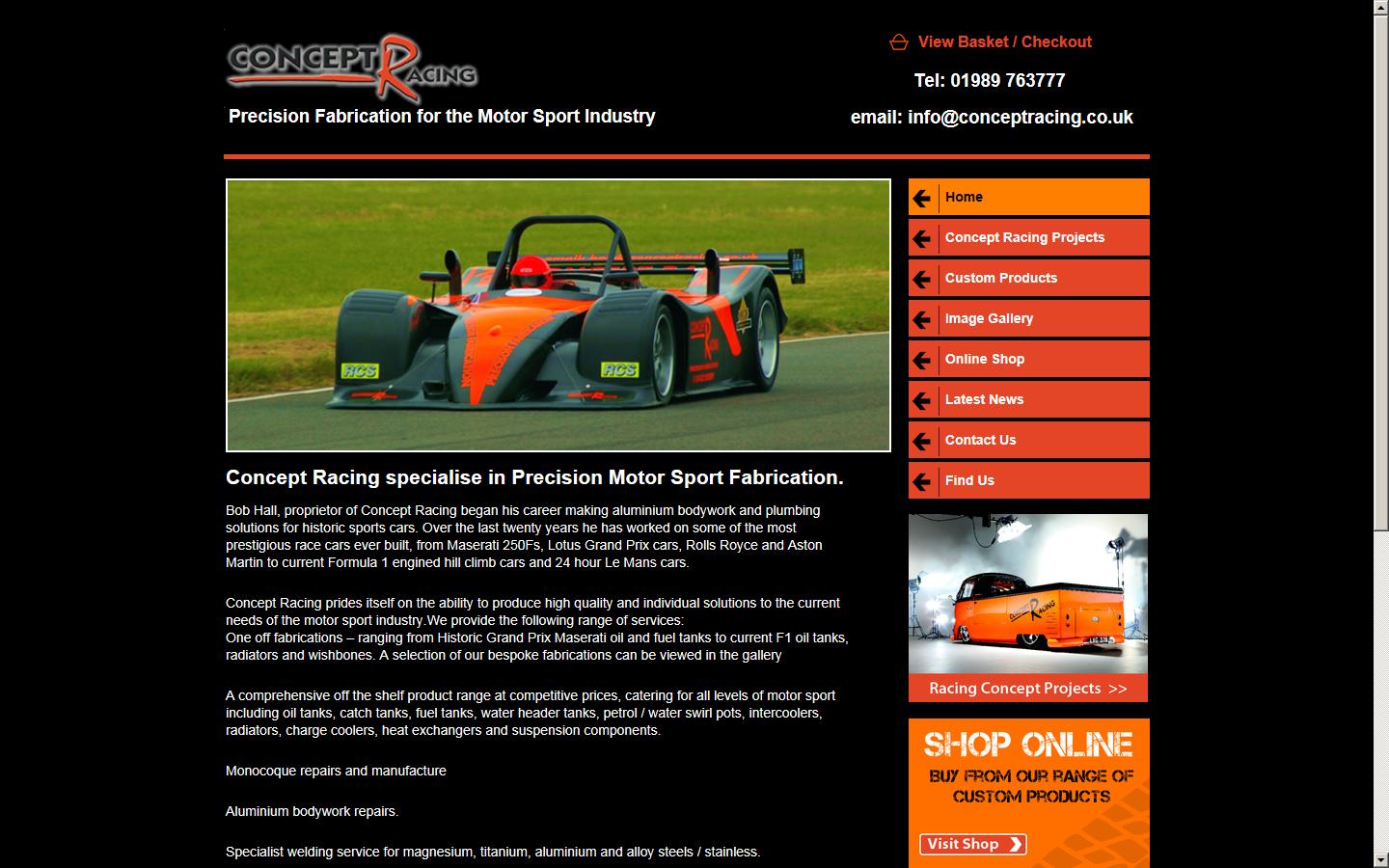 Concept Racing Website