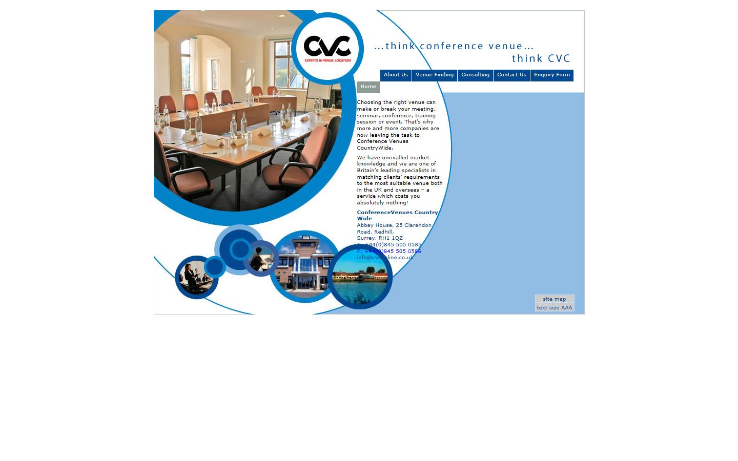 Conference Venues CountryWide Website