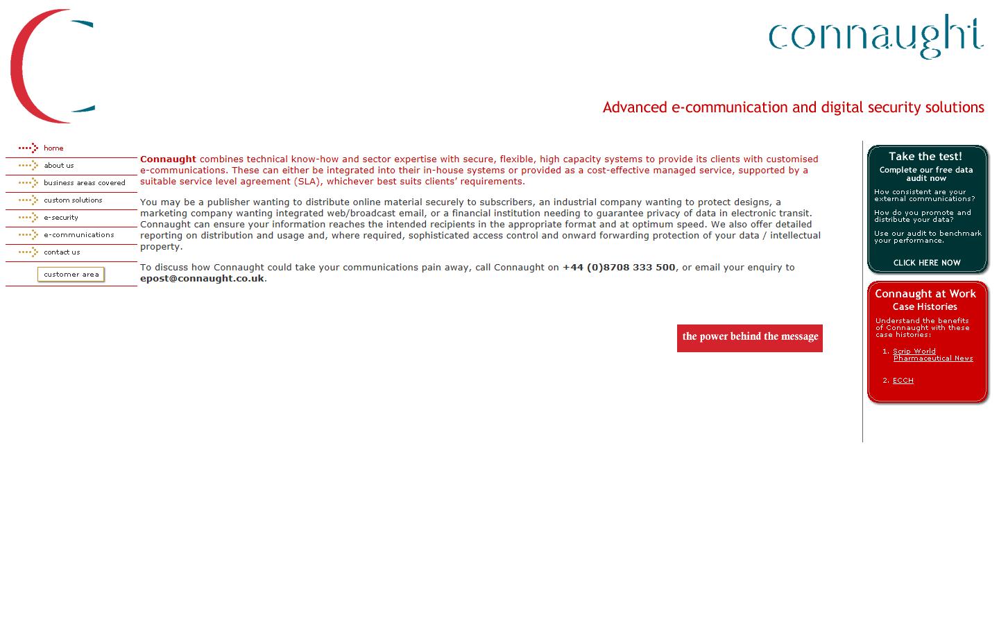 Connaught FactsLine Ltd Website