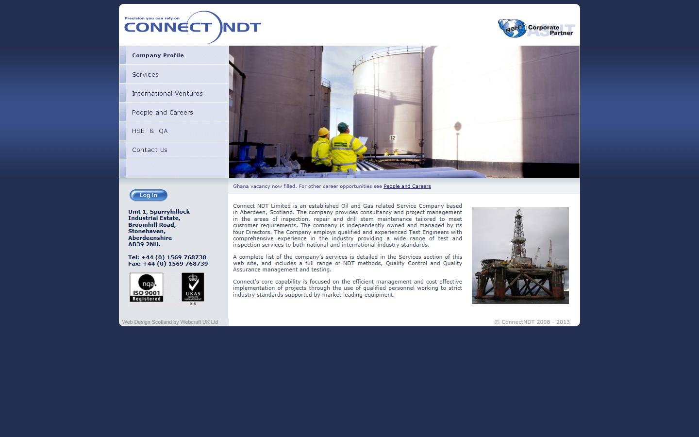 Connect NDT Ltd Website