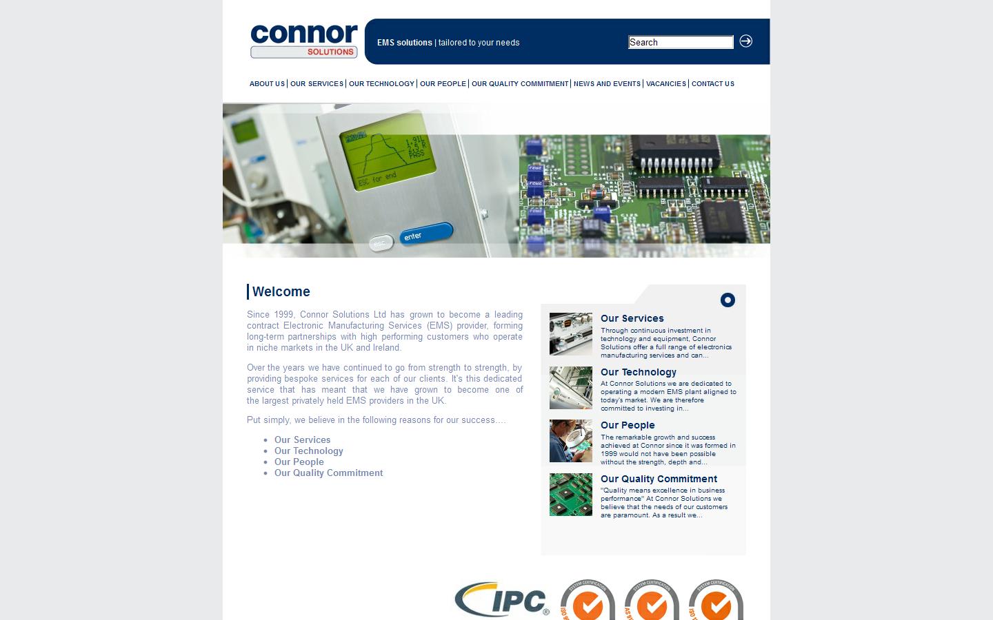 Connor Solutions Ltd Website