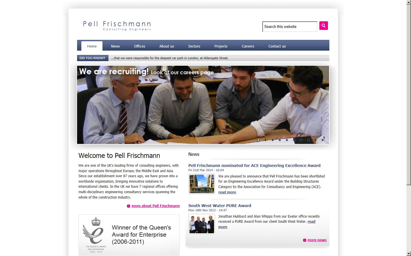 Pell Frischmann Website