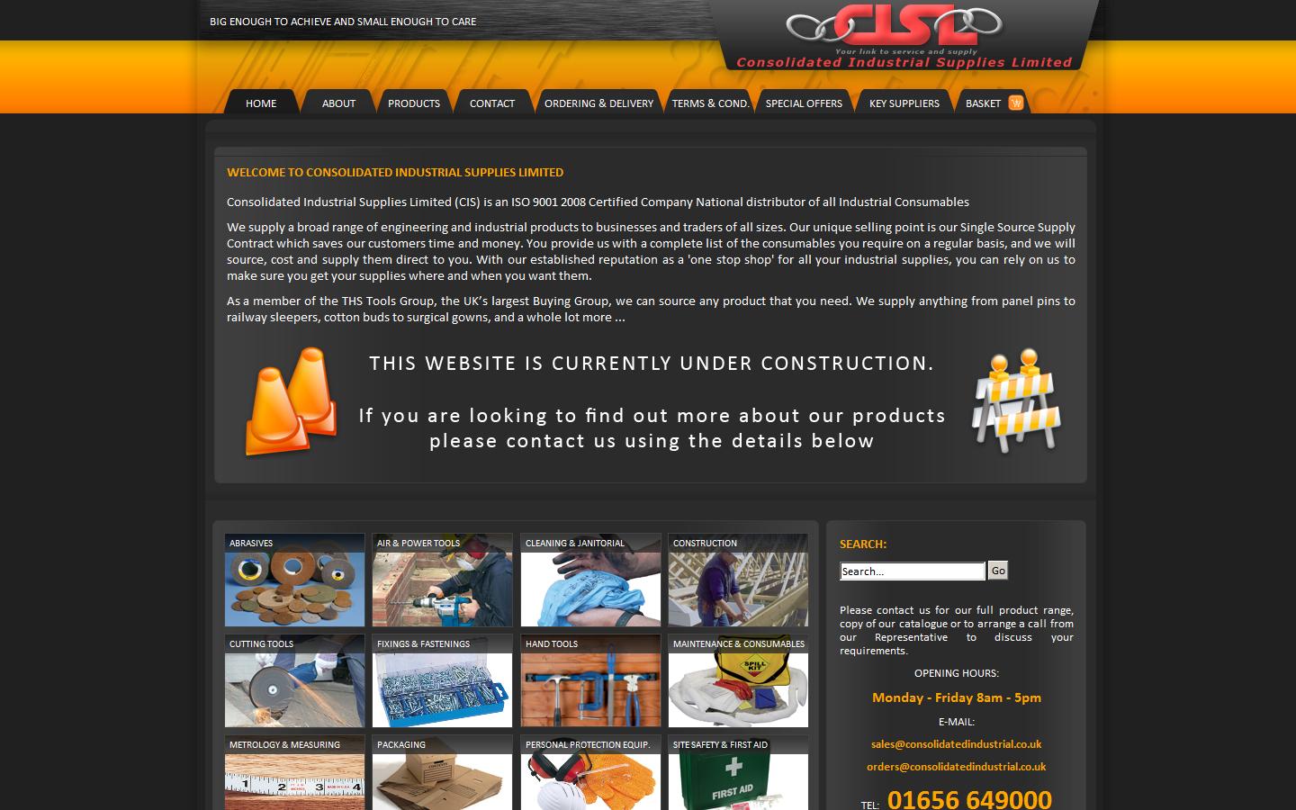 Consolidated Industrial Supplies Ltd Website