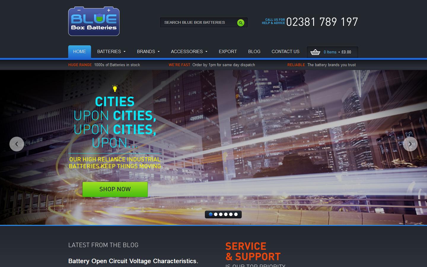 Blue Box Batteries Ltd Website