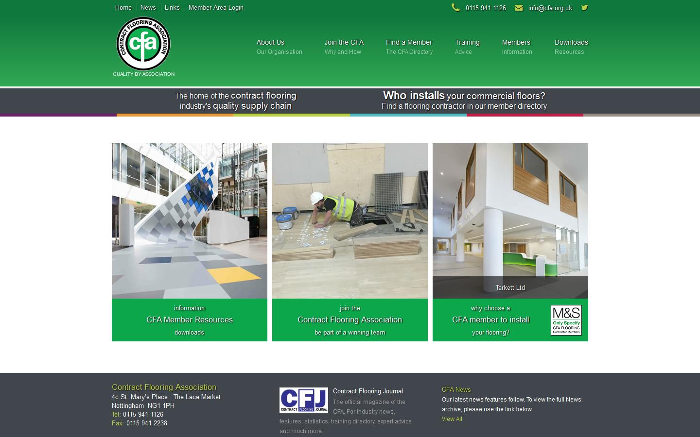 Contract Flooring Association Website