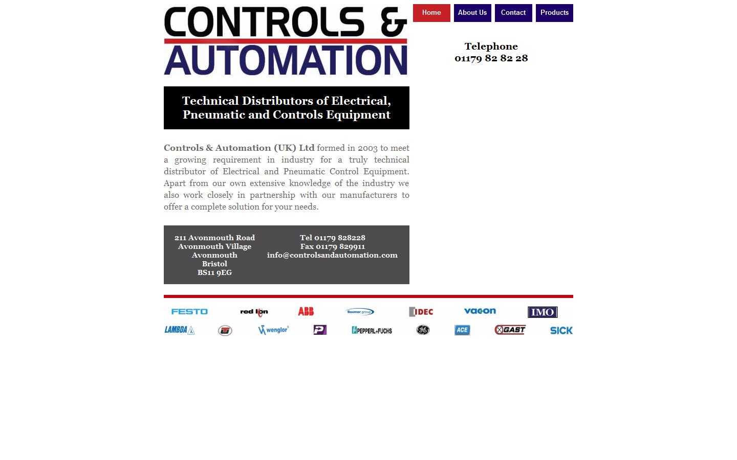 Controls & Automation UK Ltd Website