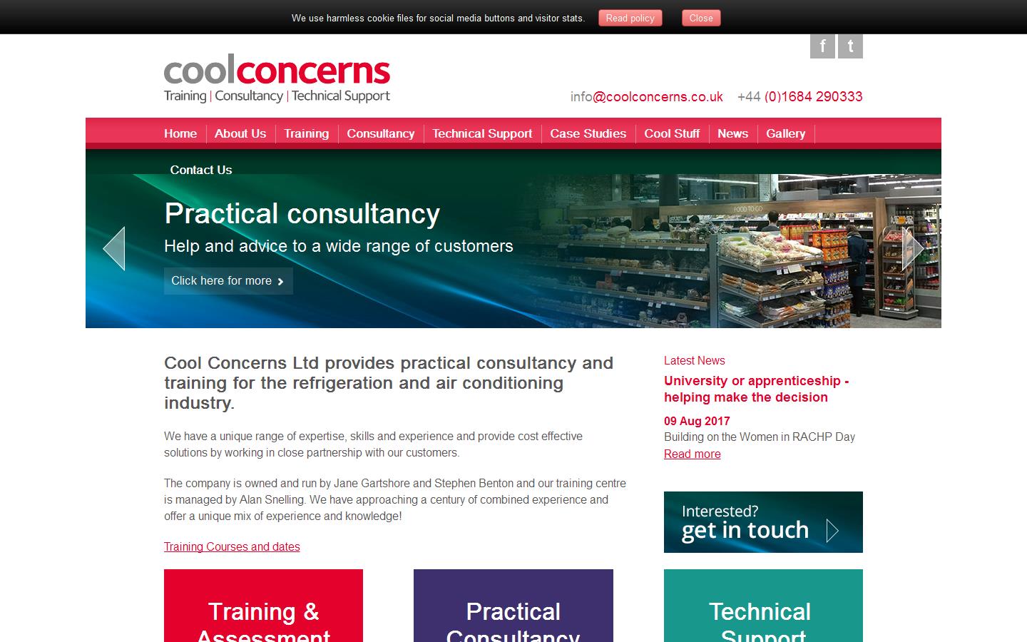 Cool Concerns Ltd Website