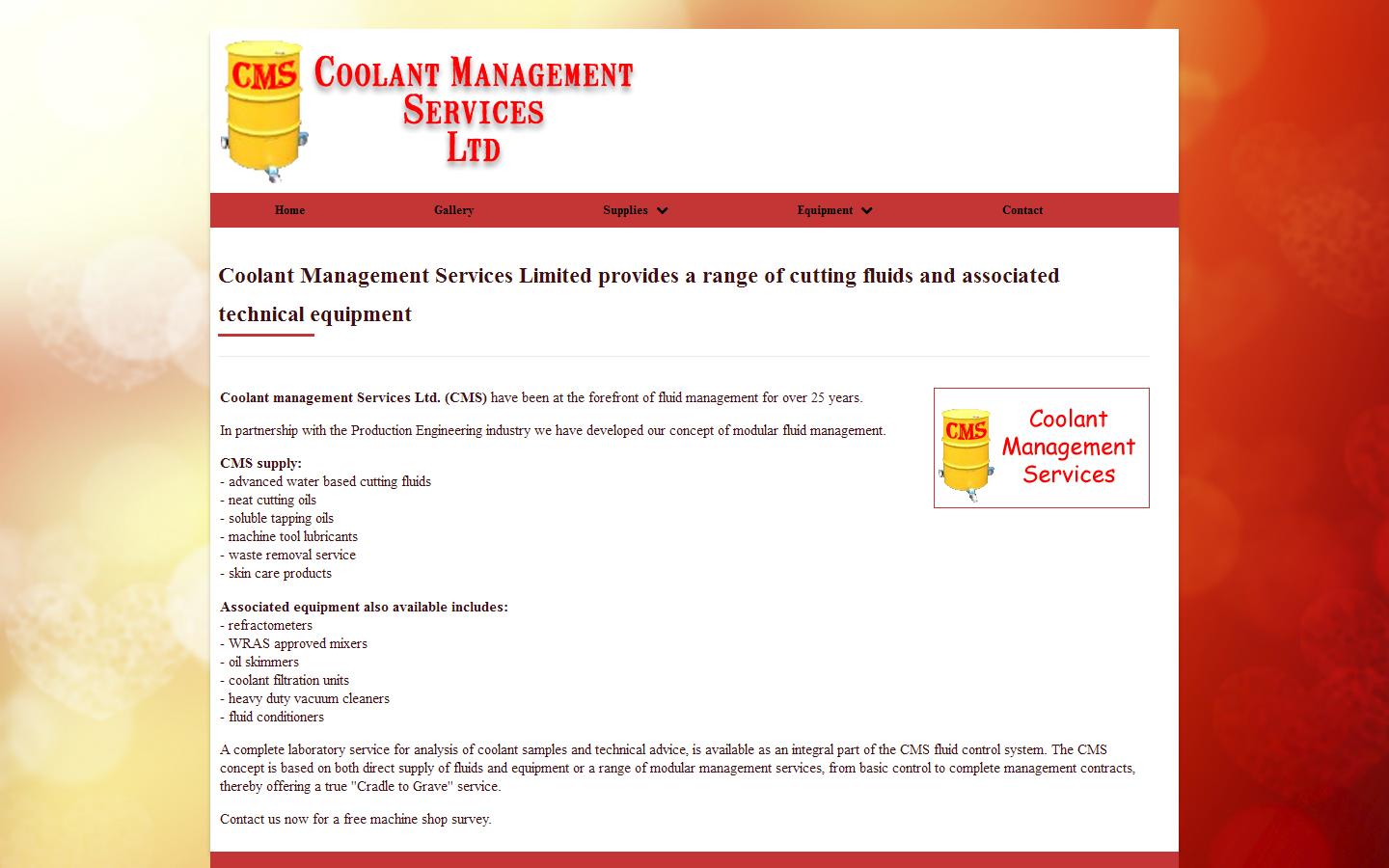 Coolant Management Services Ltd. Website