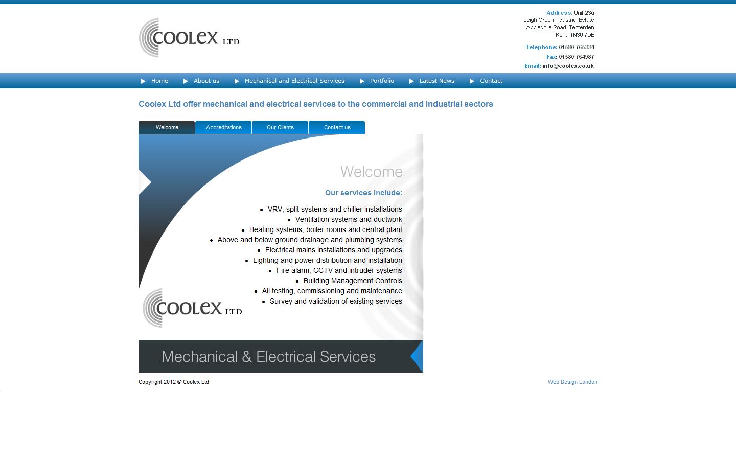 Coolex Ltd Website