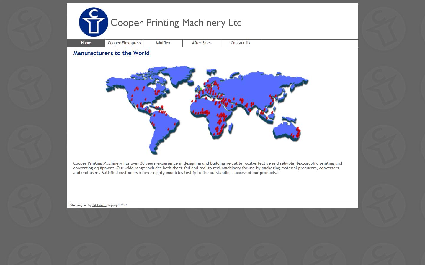 Cooper Printing Machinery Ltd Website