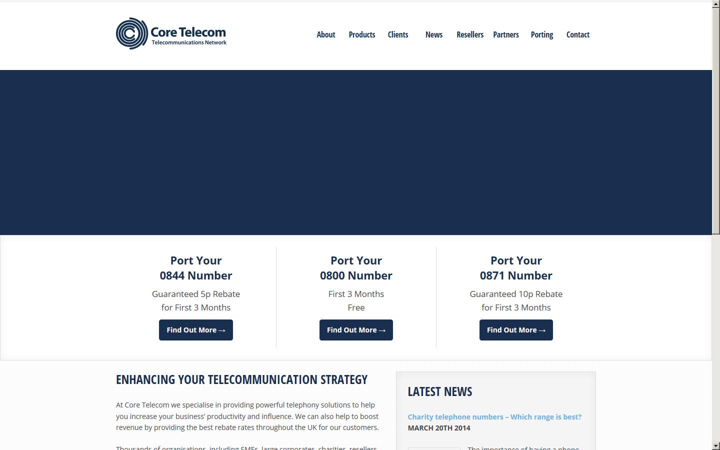 Core Telecom Ltd Website