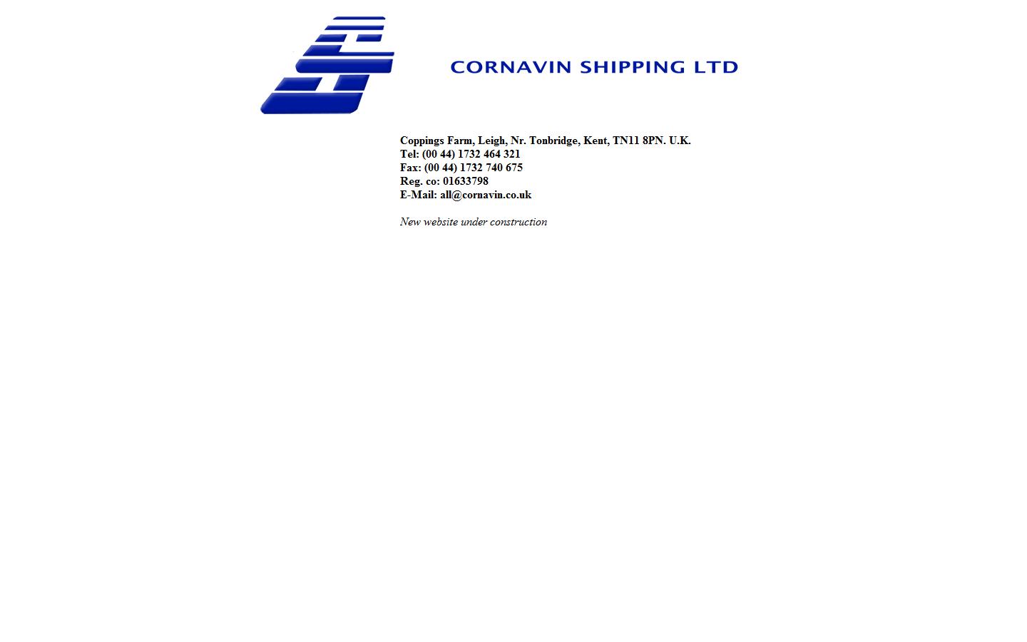 Copyright Cornavin Shipping Ltd Website