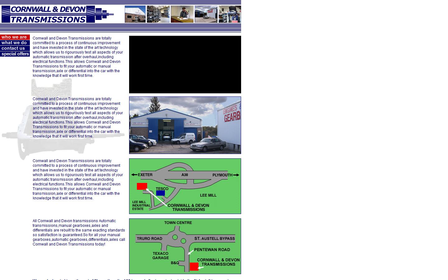 Cornwall & Devon Transmissions - Cornwall Branch  Website