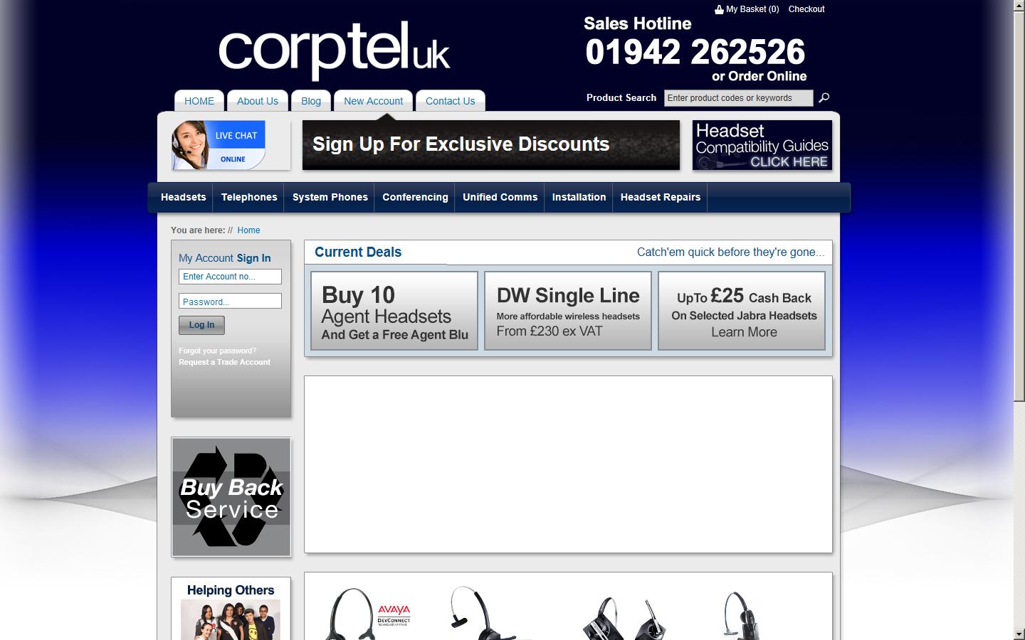 Corporate Telecommunications Website