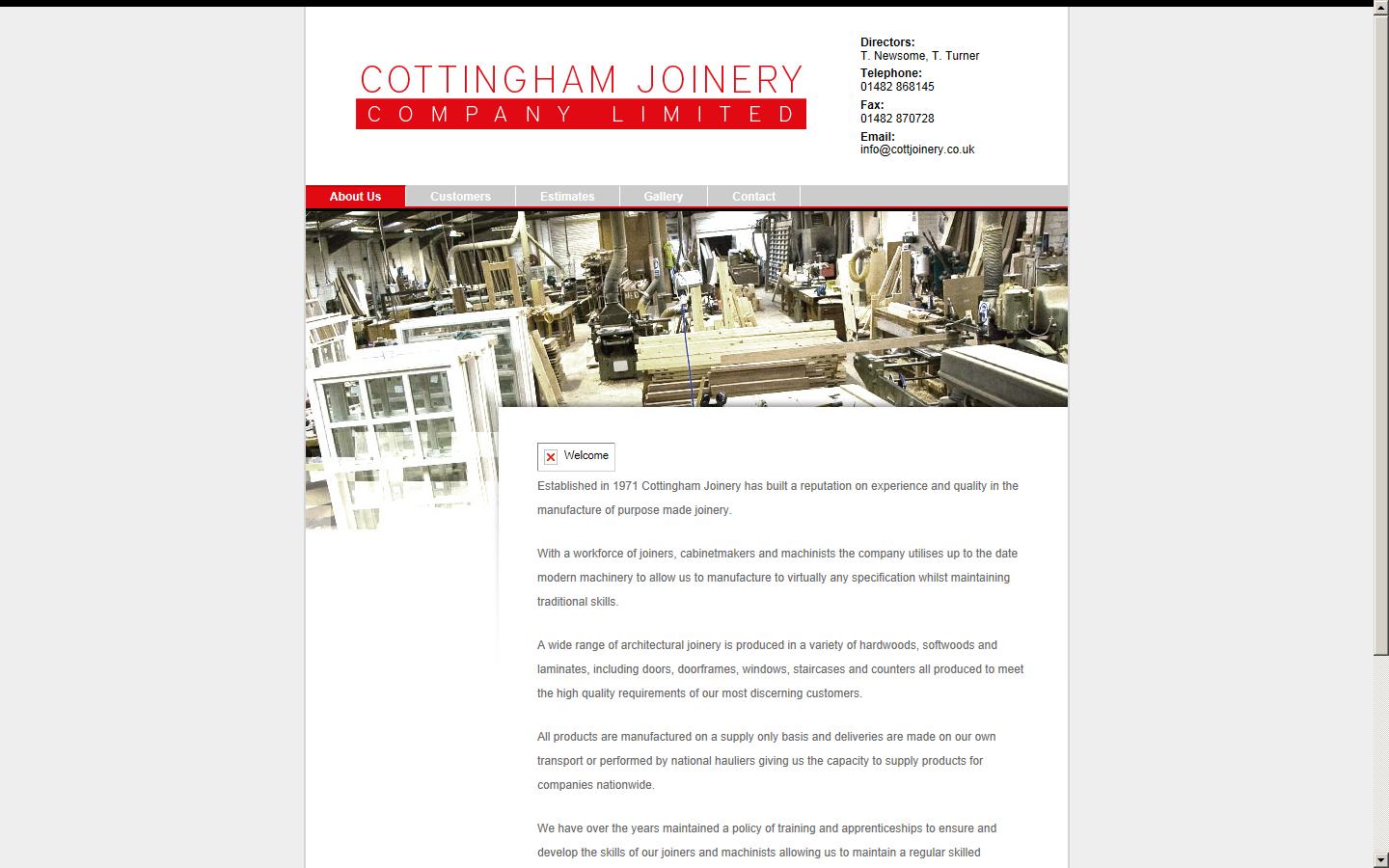 Cottingham Joinery Company Ltd Website
