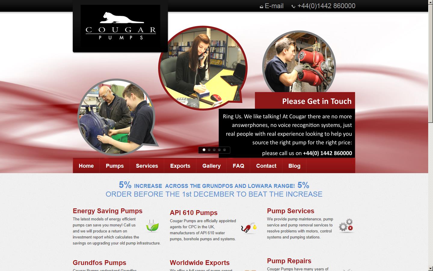 Cougar Industries Ltd Website
