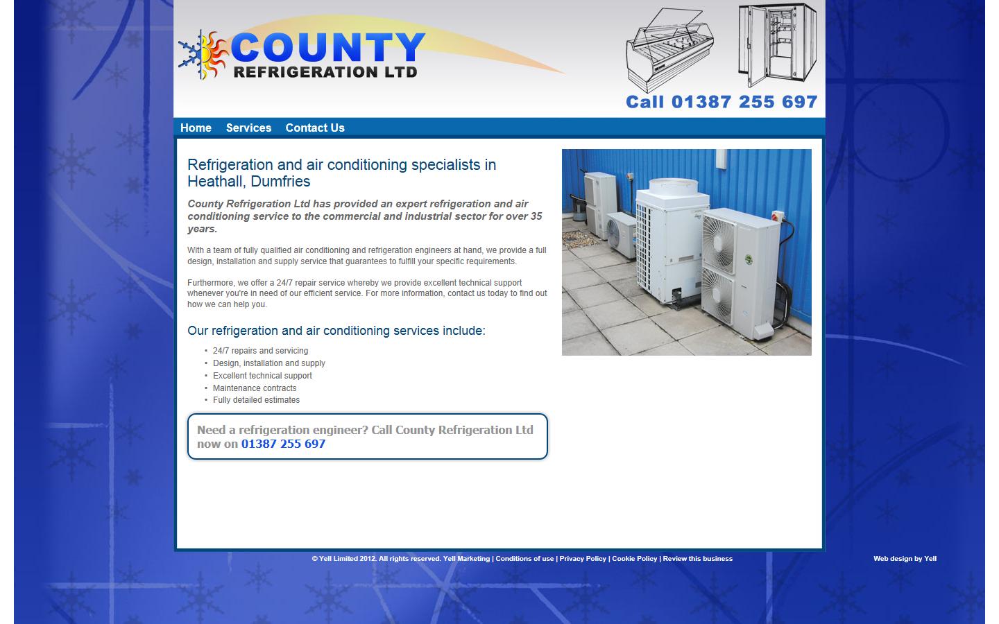 County Refrigeration Ltd Website