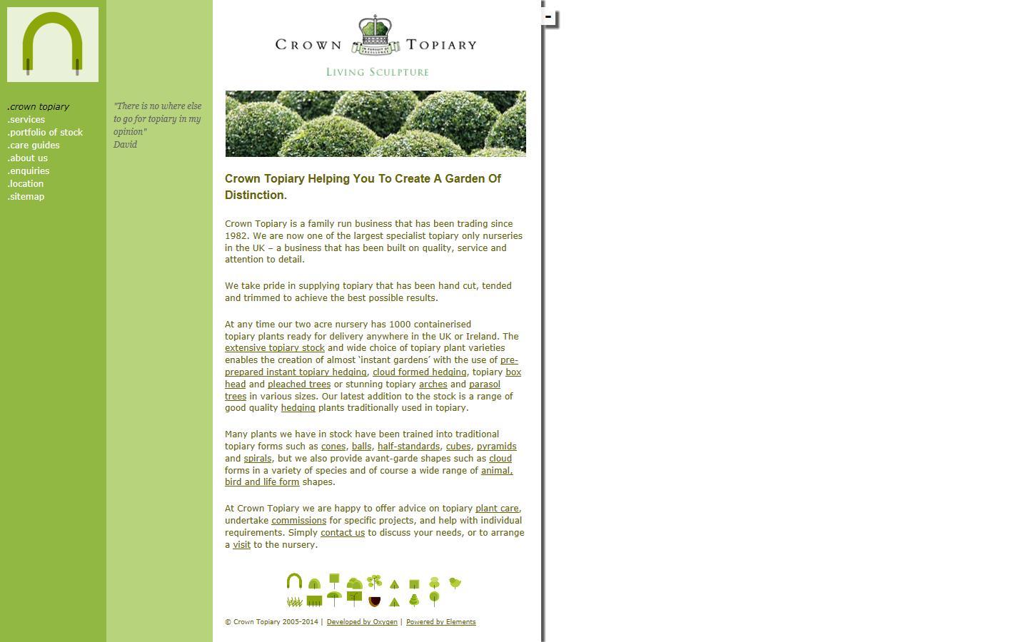 Crown Topiary Website