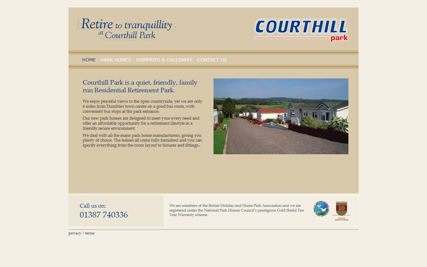 Courthill Park Website