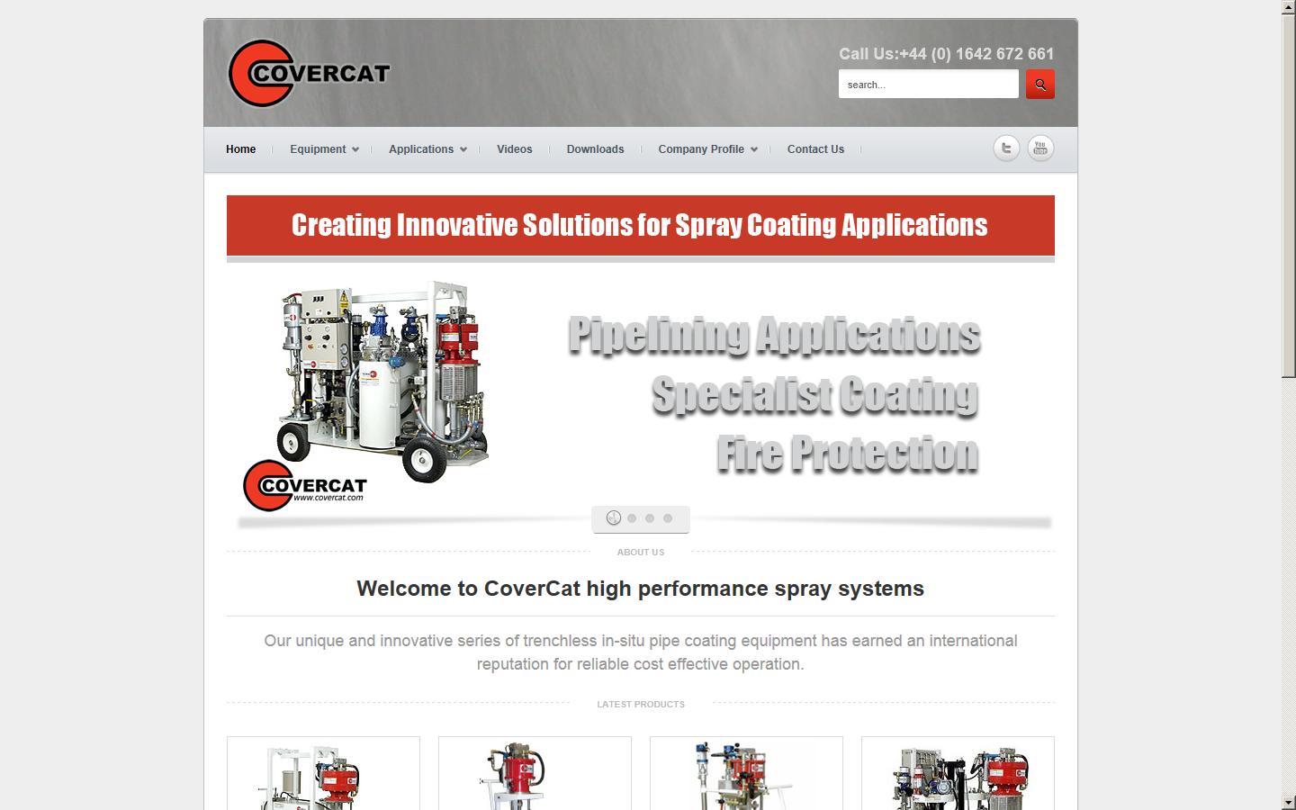Covercat Spray Systems Ltd Website