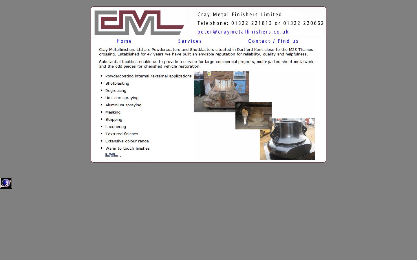Cray Metal Finishers Ltd Website