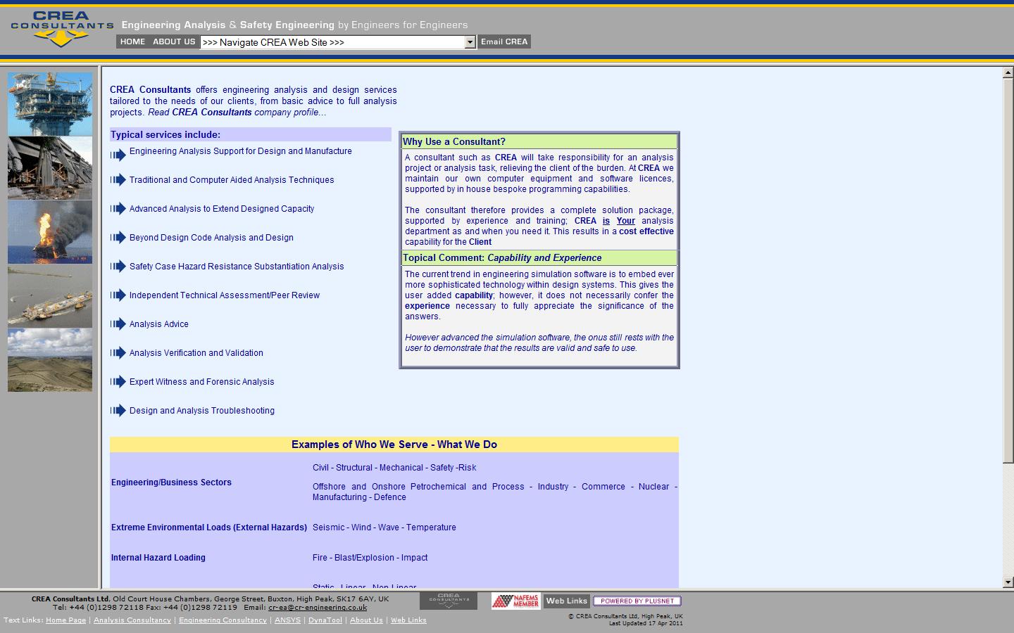CREA Consultants Ltd Website