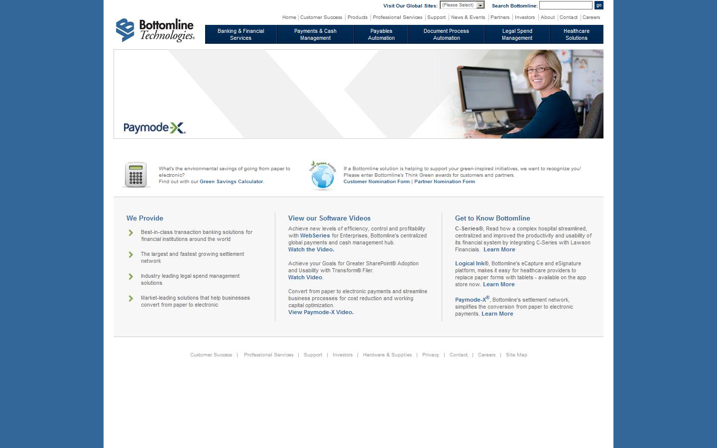 Bottomline Technologies Website