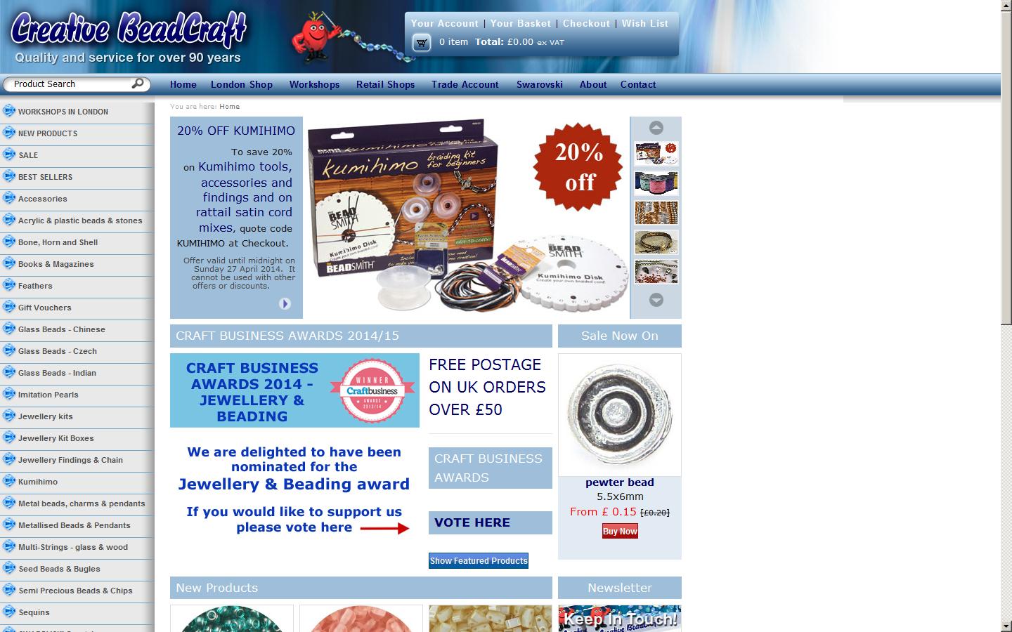 Creative Beadcraft Website