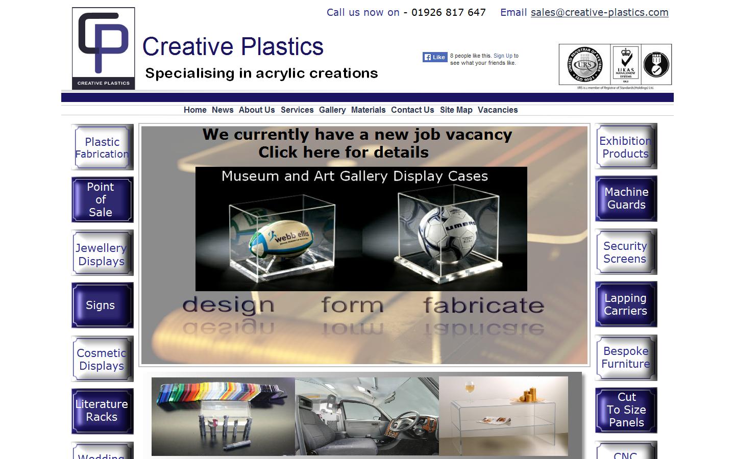 Creative Plastics Ltd Website