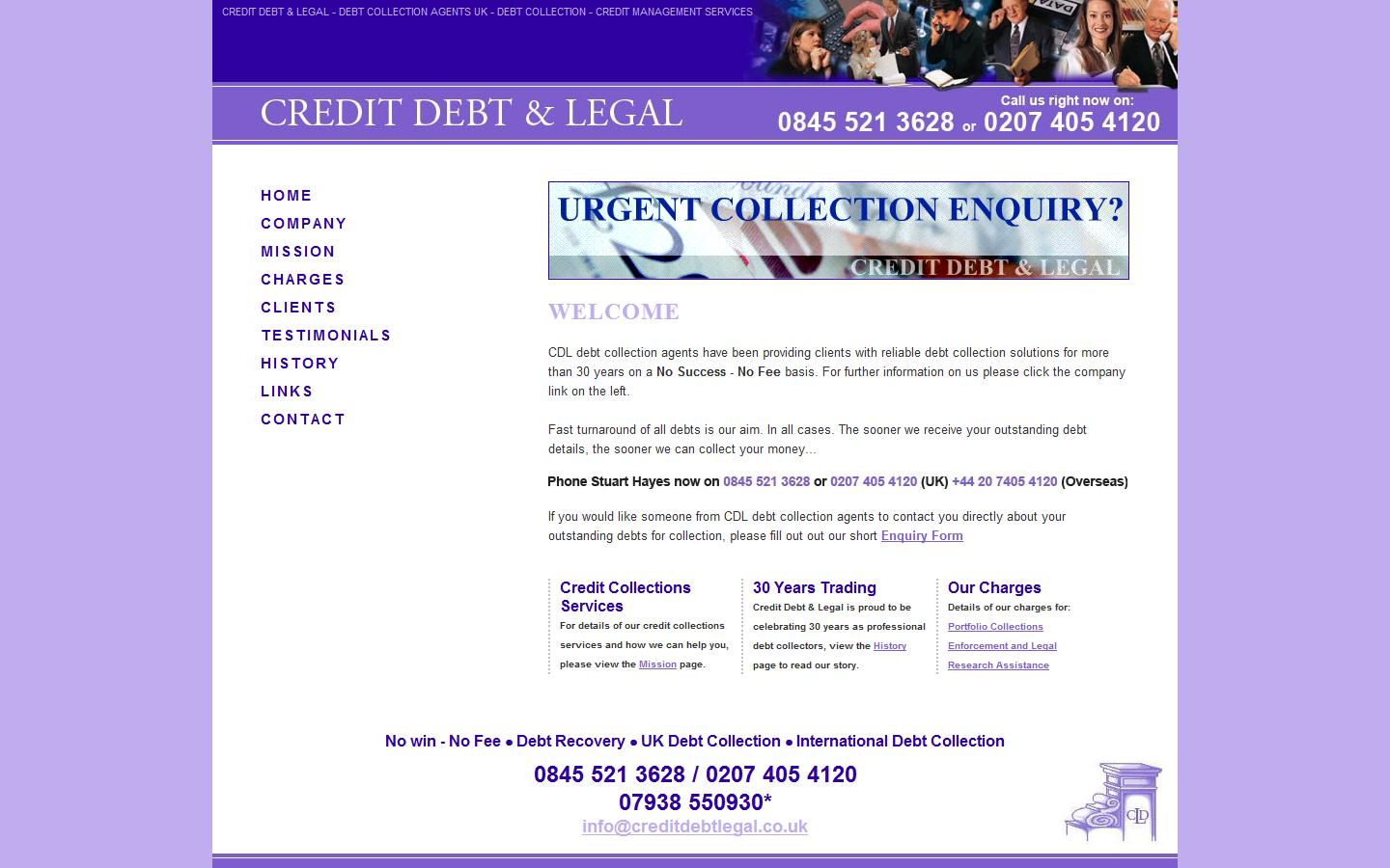 Credit Debt & Legal Ltd  Website