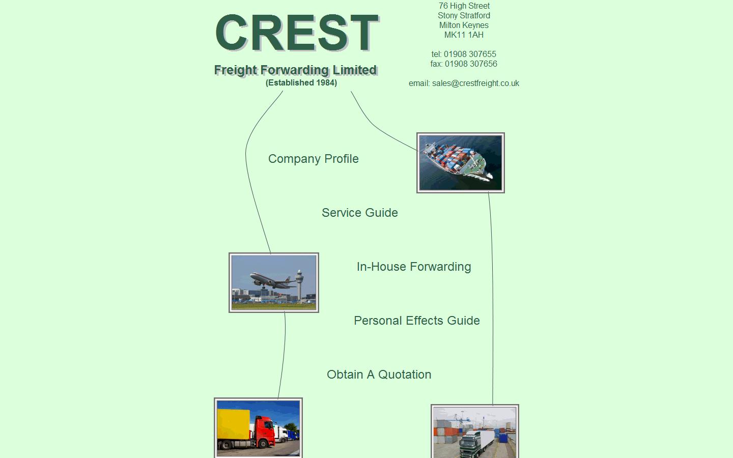 Crest Freight Forwarding Ltd Website
