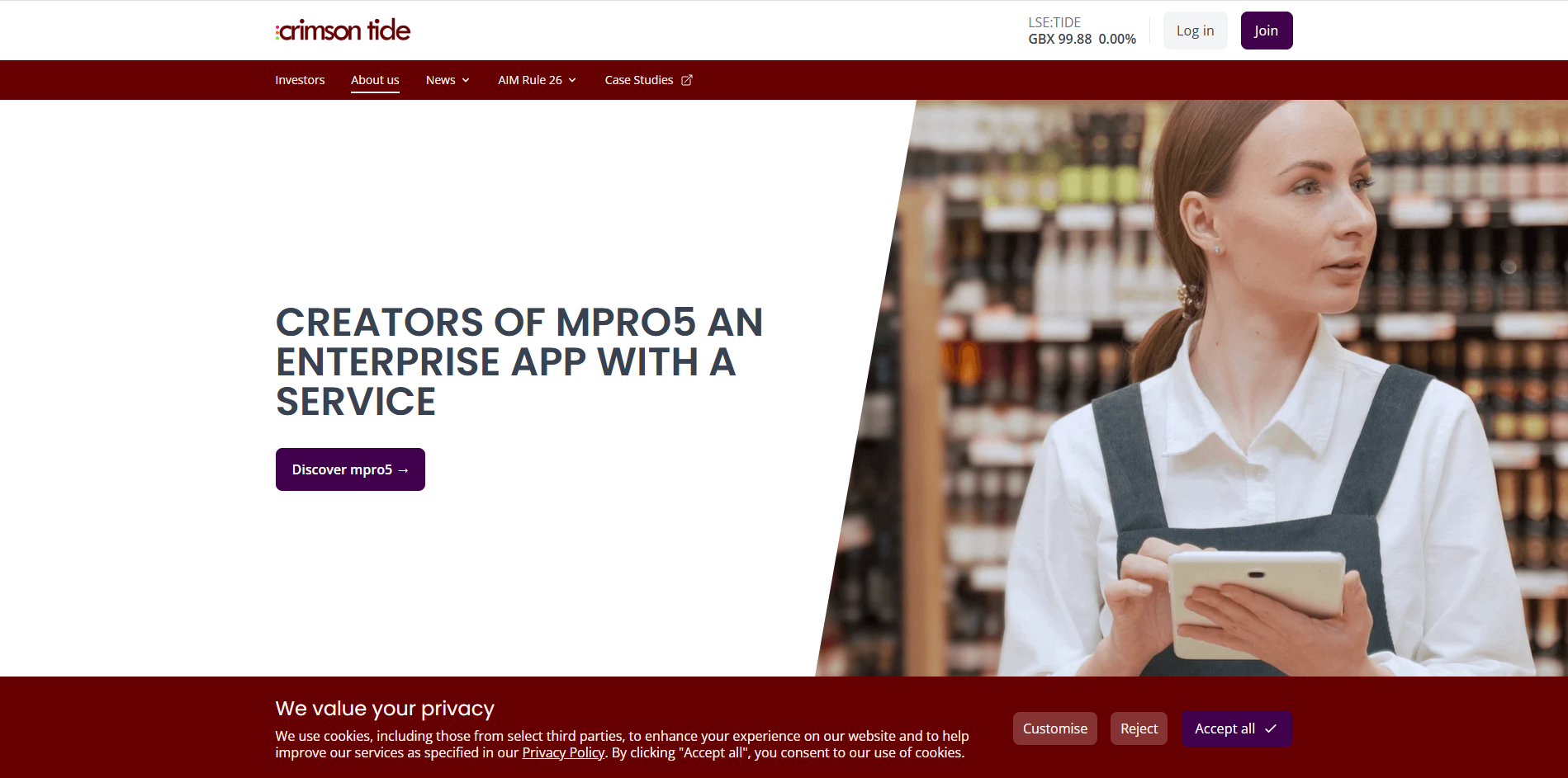 Crimson Tide Ltd Website