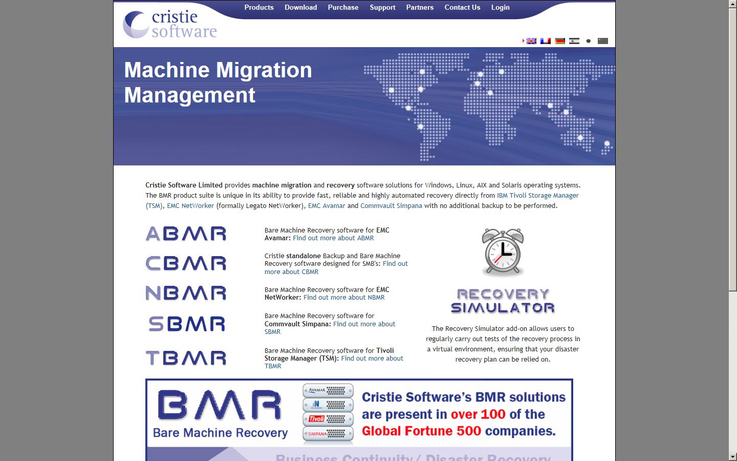 Cristie Data Products Ltd  Website