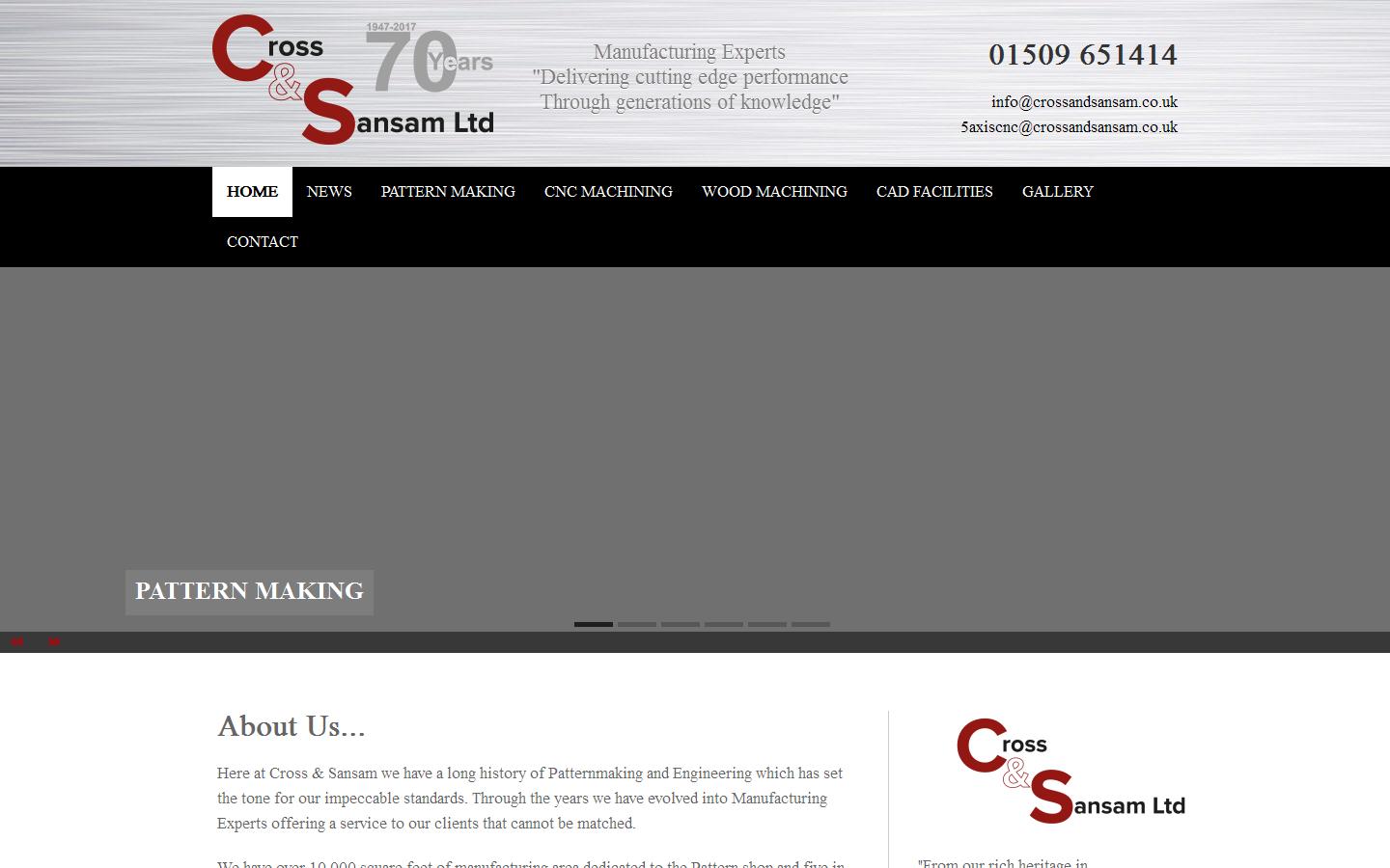 Cross & Sansam Ltd Website