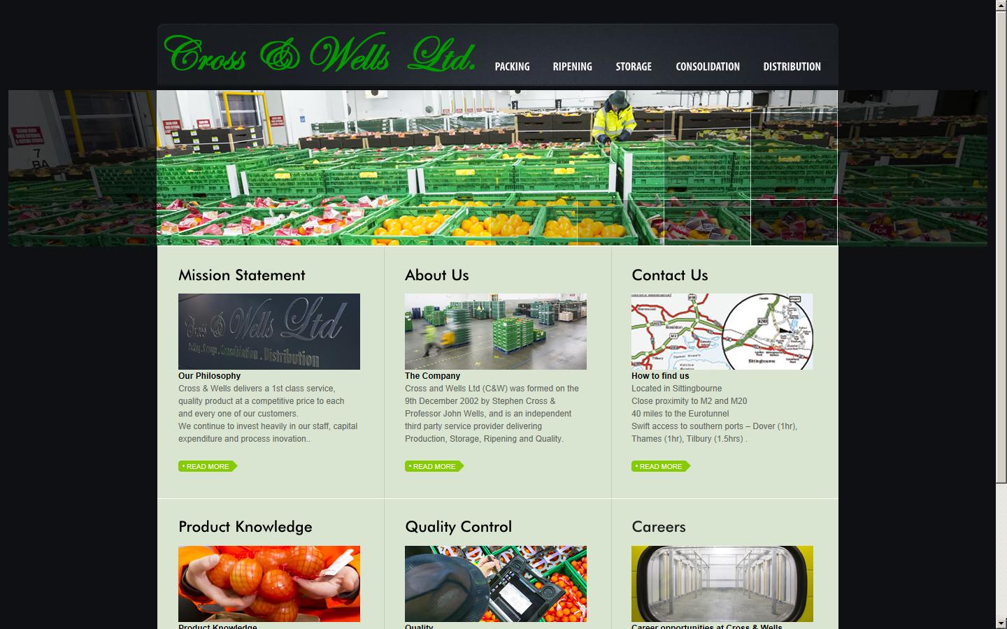 Cross & Wells Ltd  Website