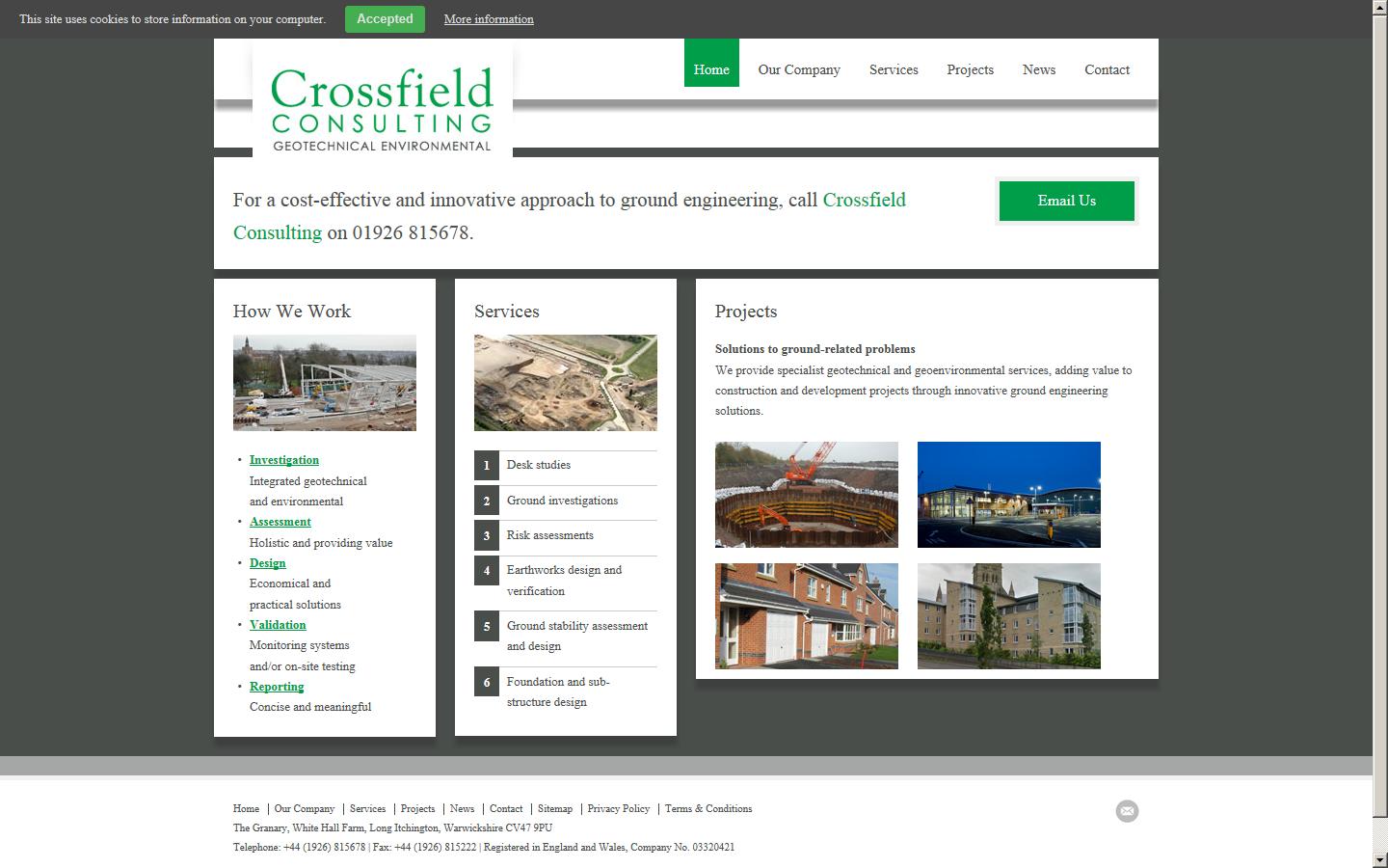 Crossfield Consulting Ltd Website