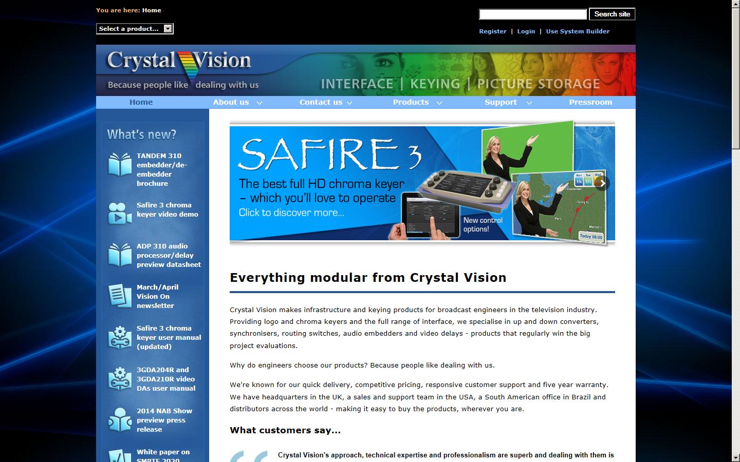 Crystal Vision Ltd Website