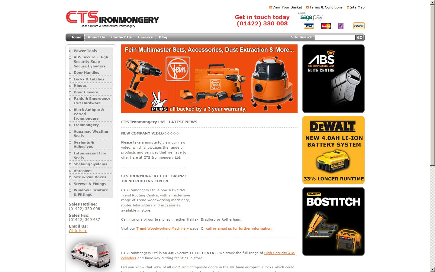 CTS Ironmongery Website