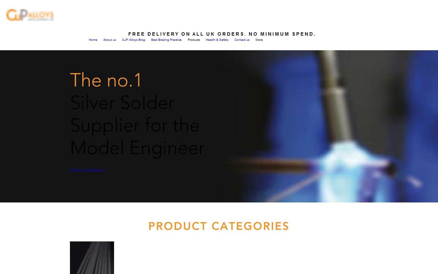 CuP Alloys (Metal Joining) Ltd Website