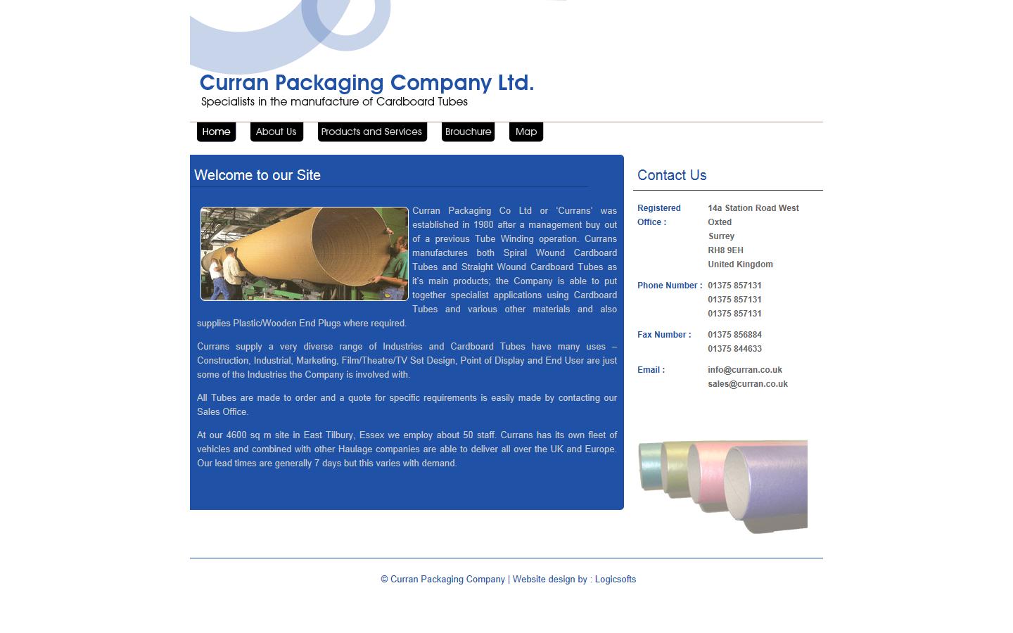 Curran Packaging Co. Ltd  Website