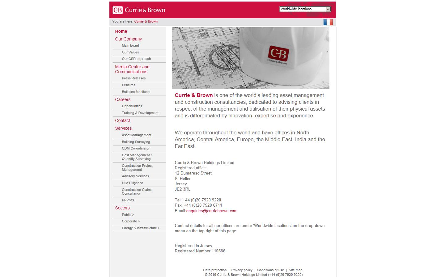 Currie & Brown Group Ltd Website