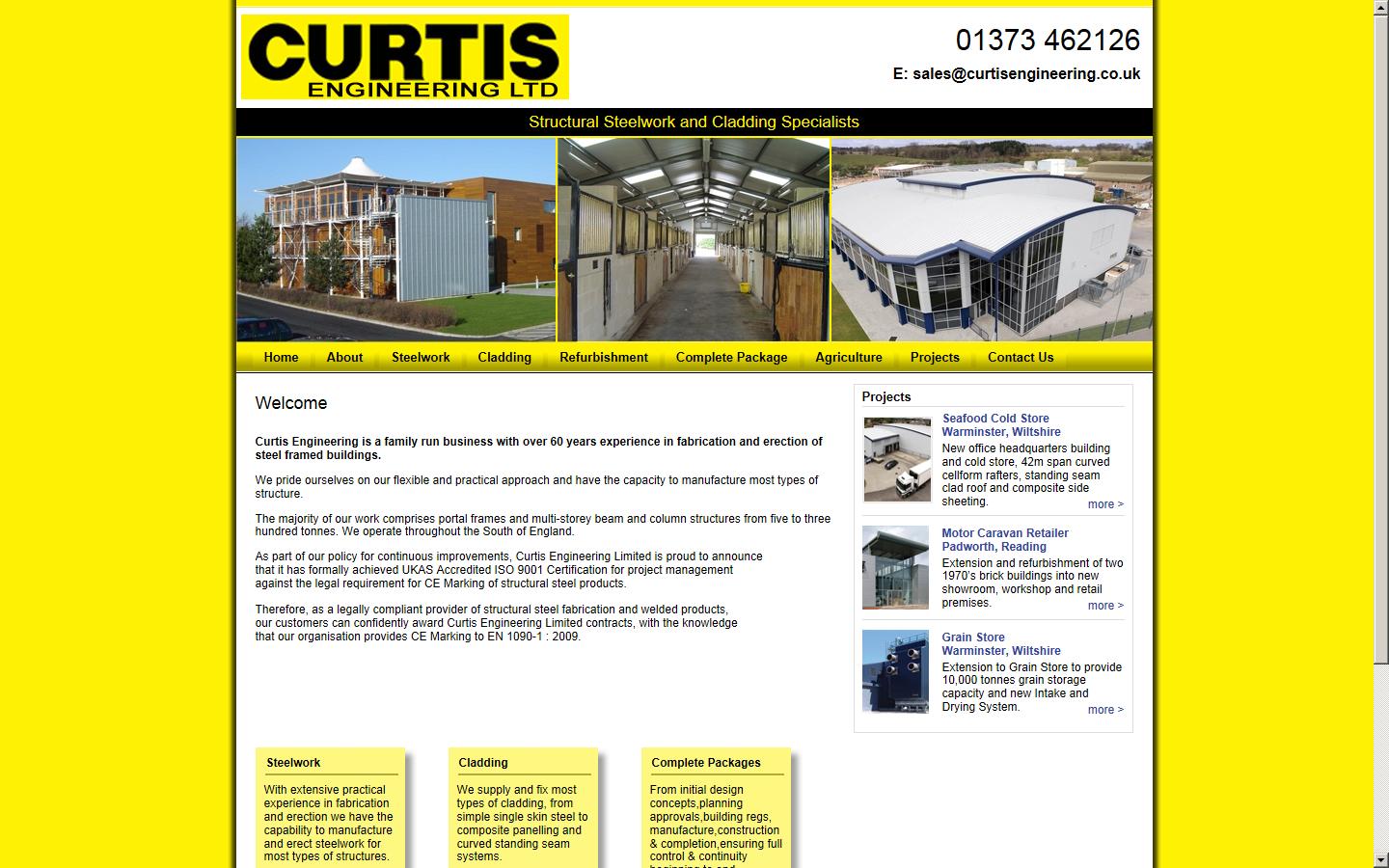 Curtis Engineering Ltd. Website