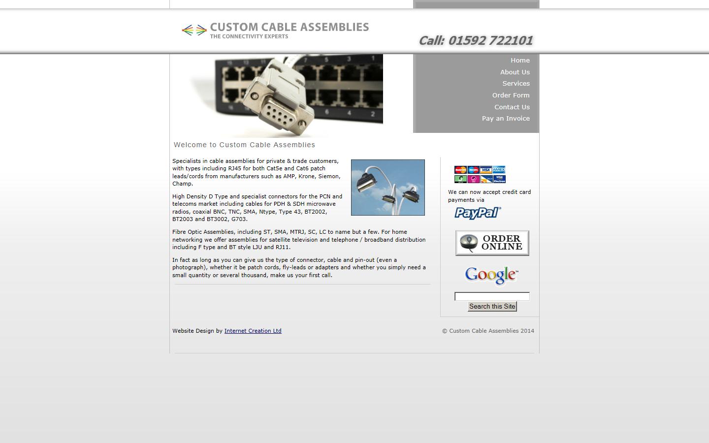 Custom Cable Assemblies  Website