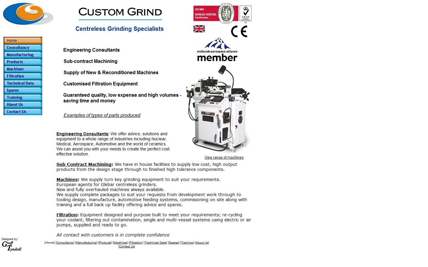 Custom Grind Website