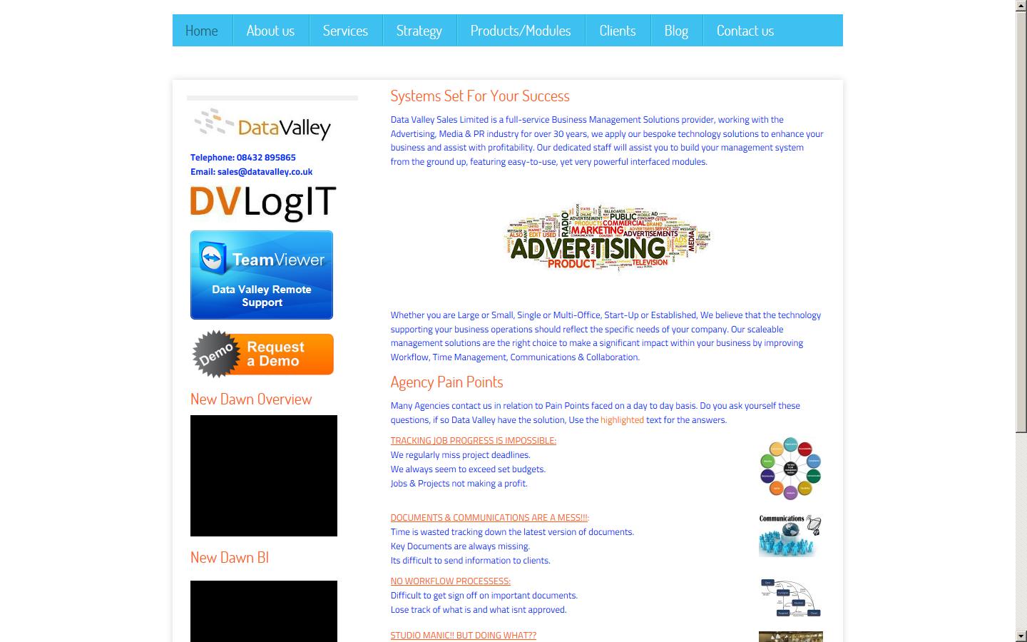 Data Valley Sales Limited Website