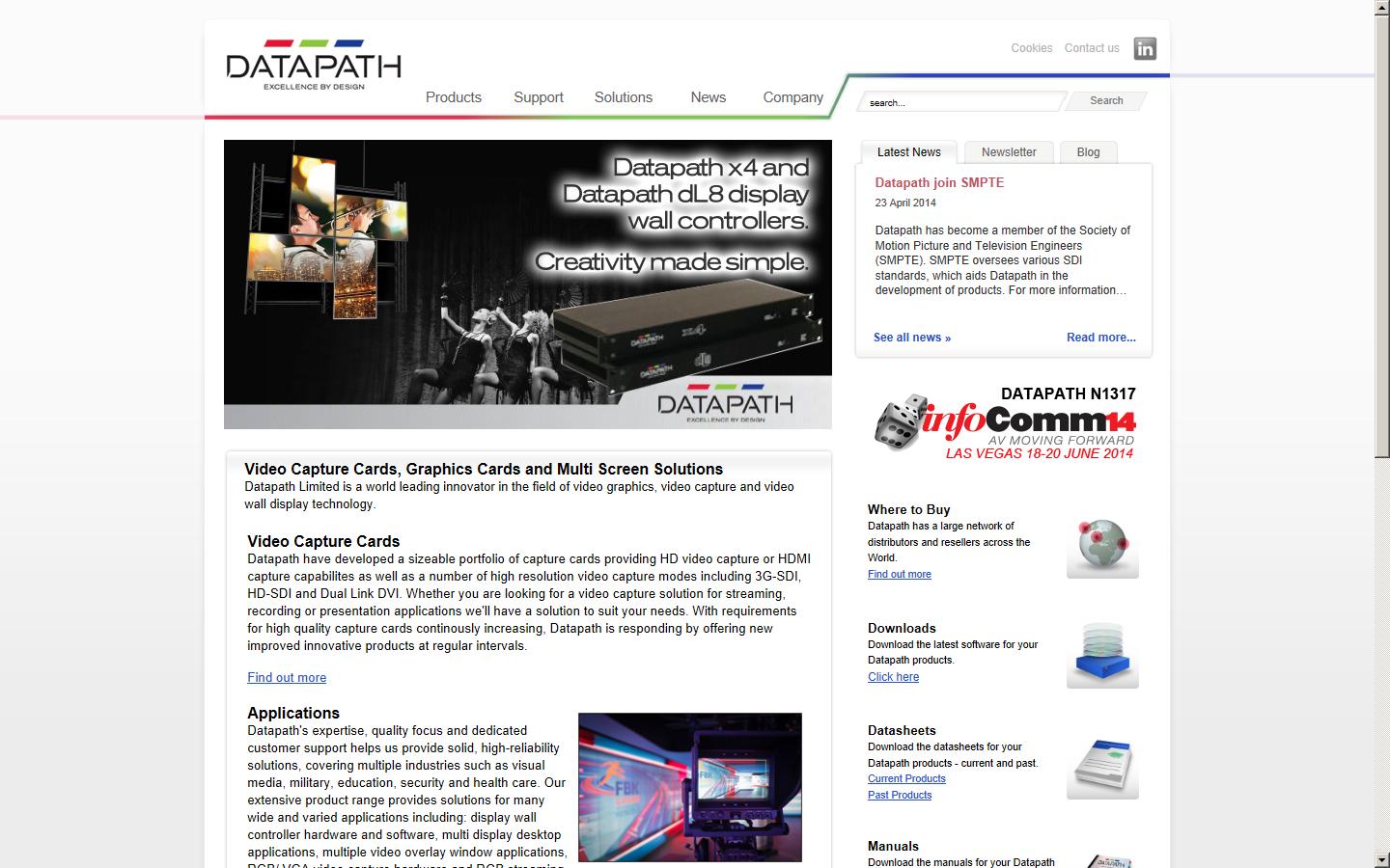 Datapath Limited Website